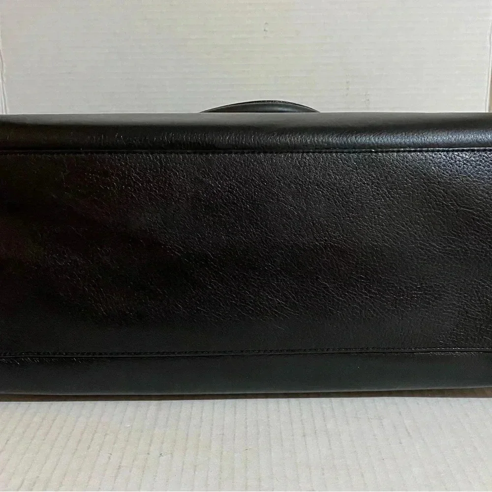Kate spade black leather satchel handbag